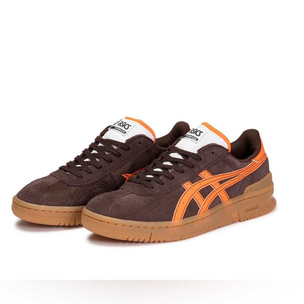 Asics Vic NBD skateboarding shoes. Men's 9. Brown and orange suede. Like new